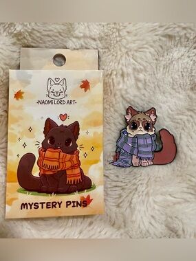 Naomi Lord Art Animals with Scarves Blind Box Enamel Pin - BoxLunch Exclusive
